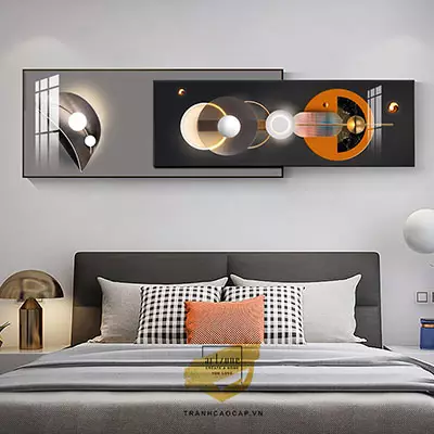 Tranh Decor phòng ngủ chung cư cao cấp Đẹp in trên Decal Size: 150X60-150X50 cm P/N: AZ2-0011-KN-DECAL-150X60-150X50